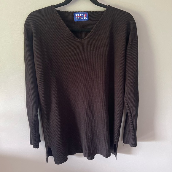 Vintage HER Black Sweater - Picture 1 of 3